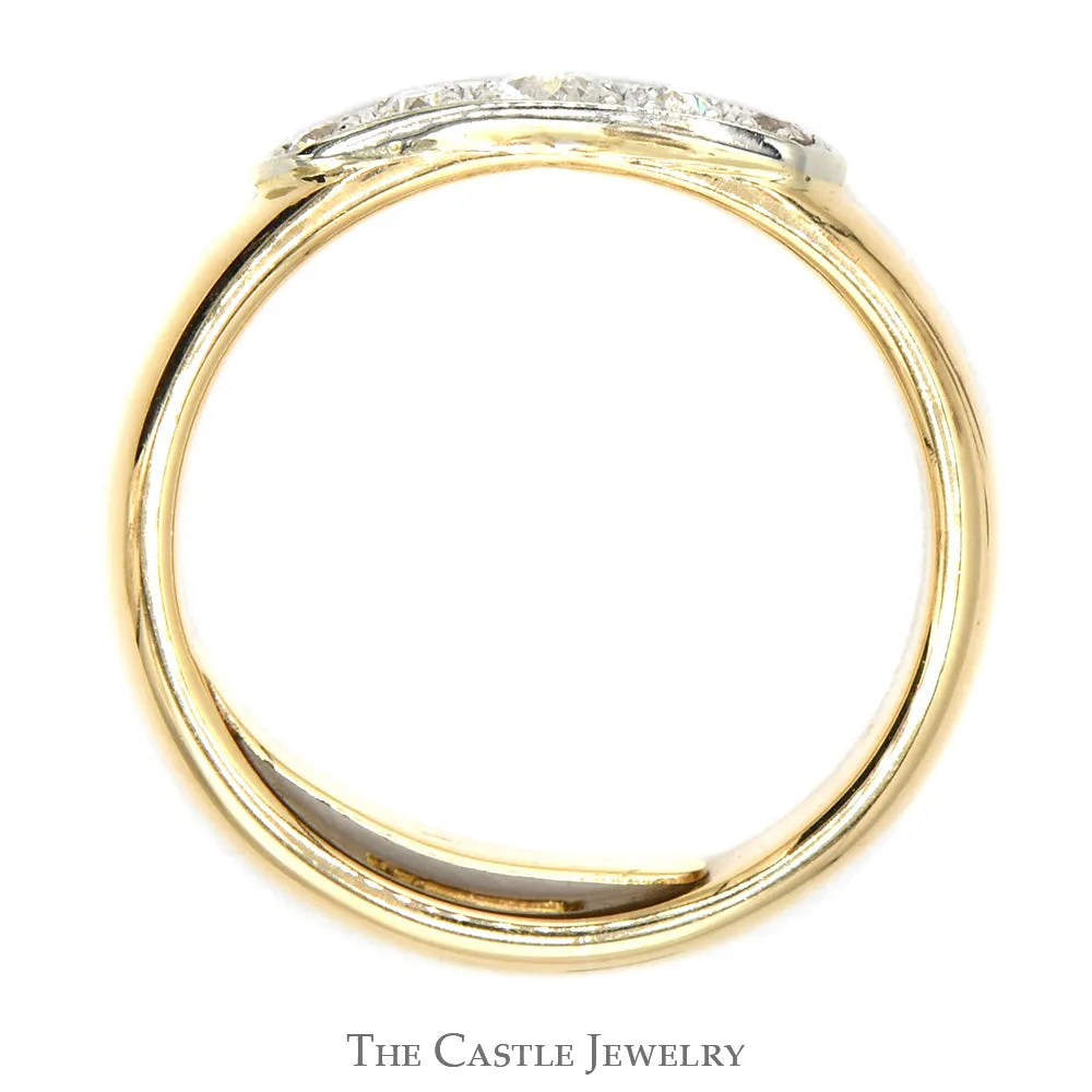 1/2cttw Old European Cut Diamond Band in 18k Yellow Gold