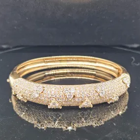 18K diamond bangle