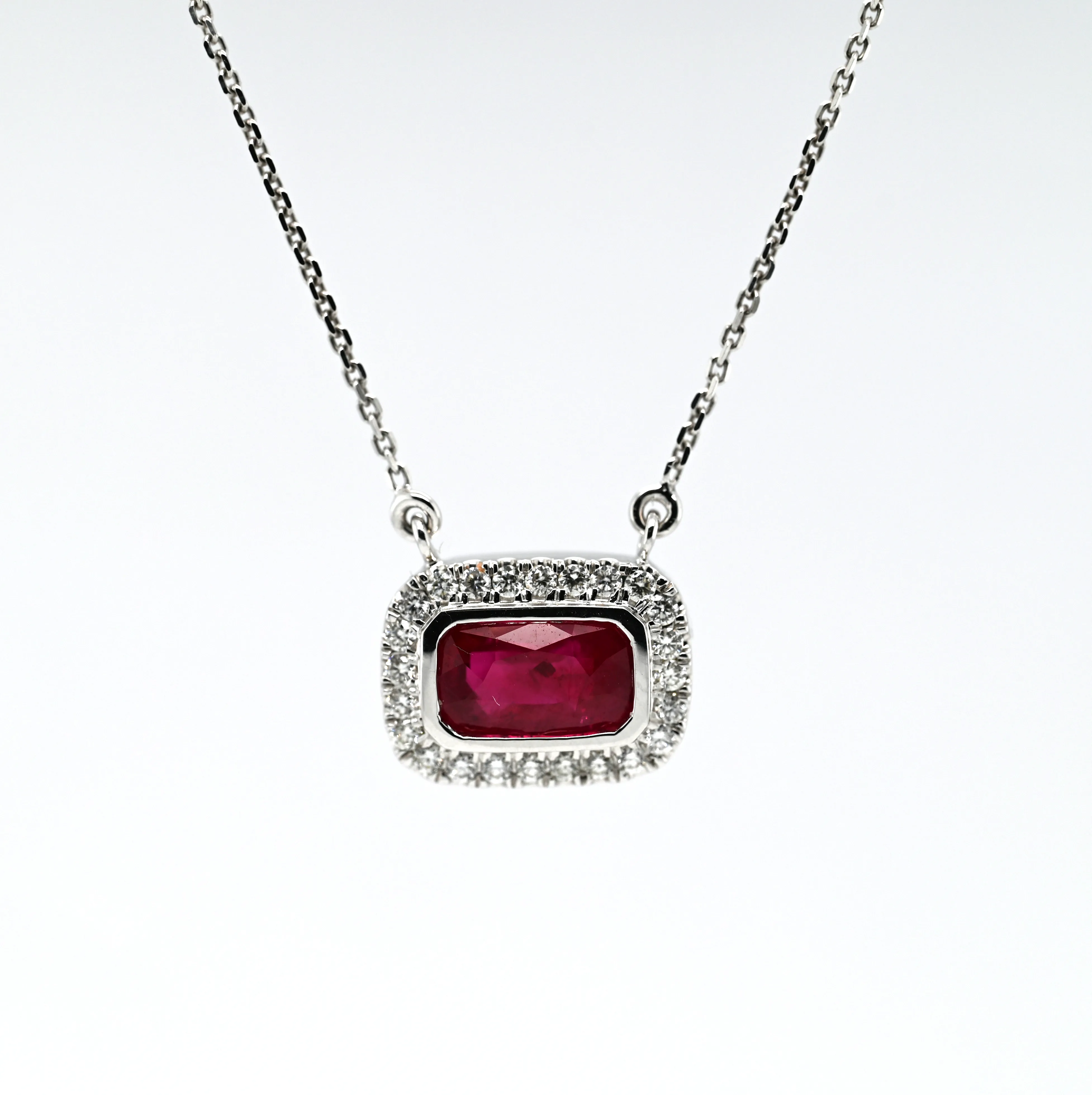 2.03CT RUBY & DIAMOND PENDANT