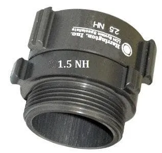 2.5" NH Swivel Female x 1.5" NH Male Adapter