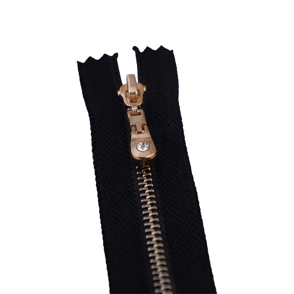 #3 Golden Diamond Runner Closed-End Zipper for Fancy Coats