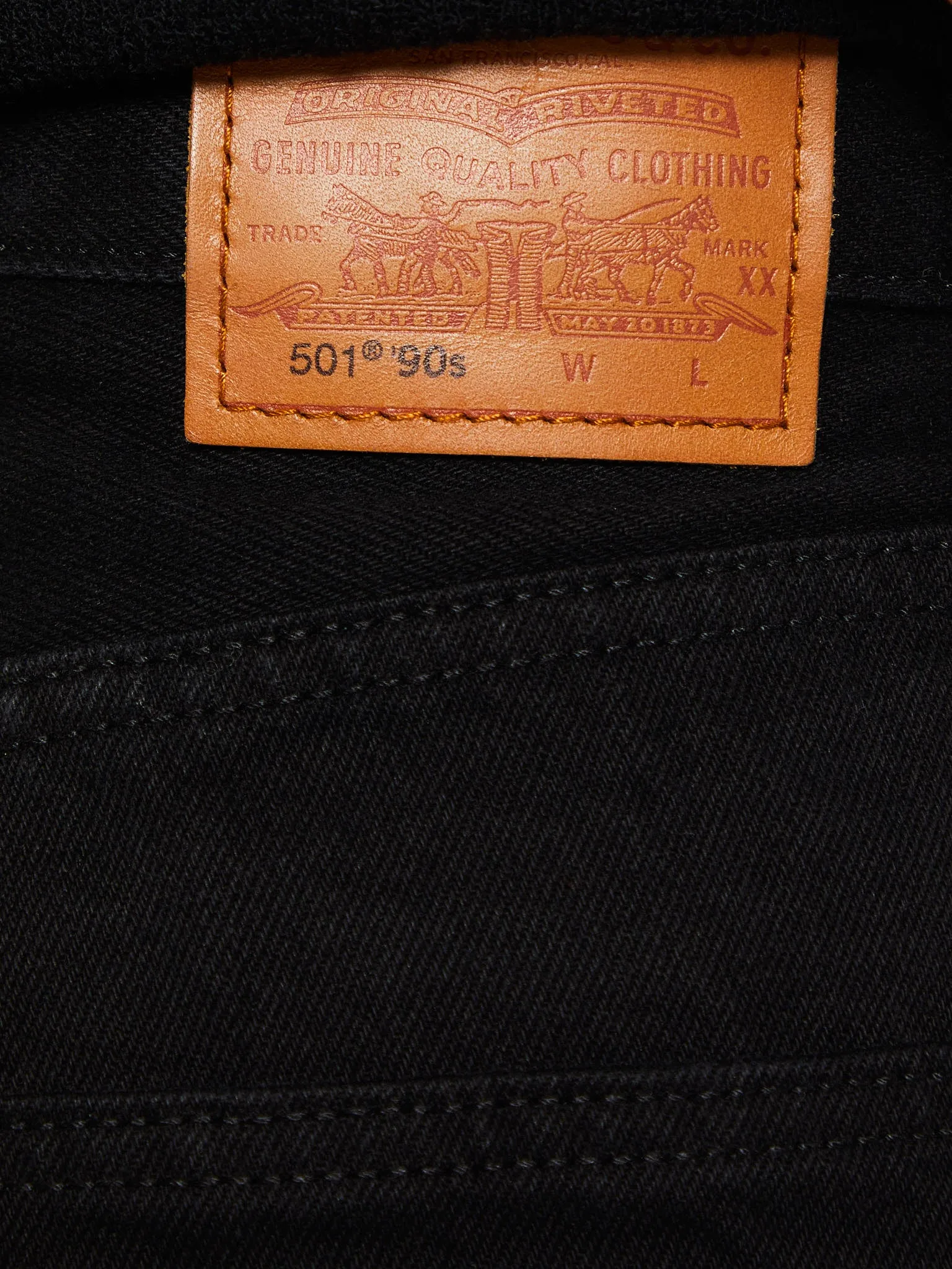 501 90s Jeans in Rinsed Blacktop