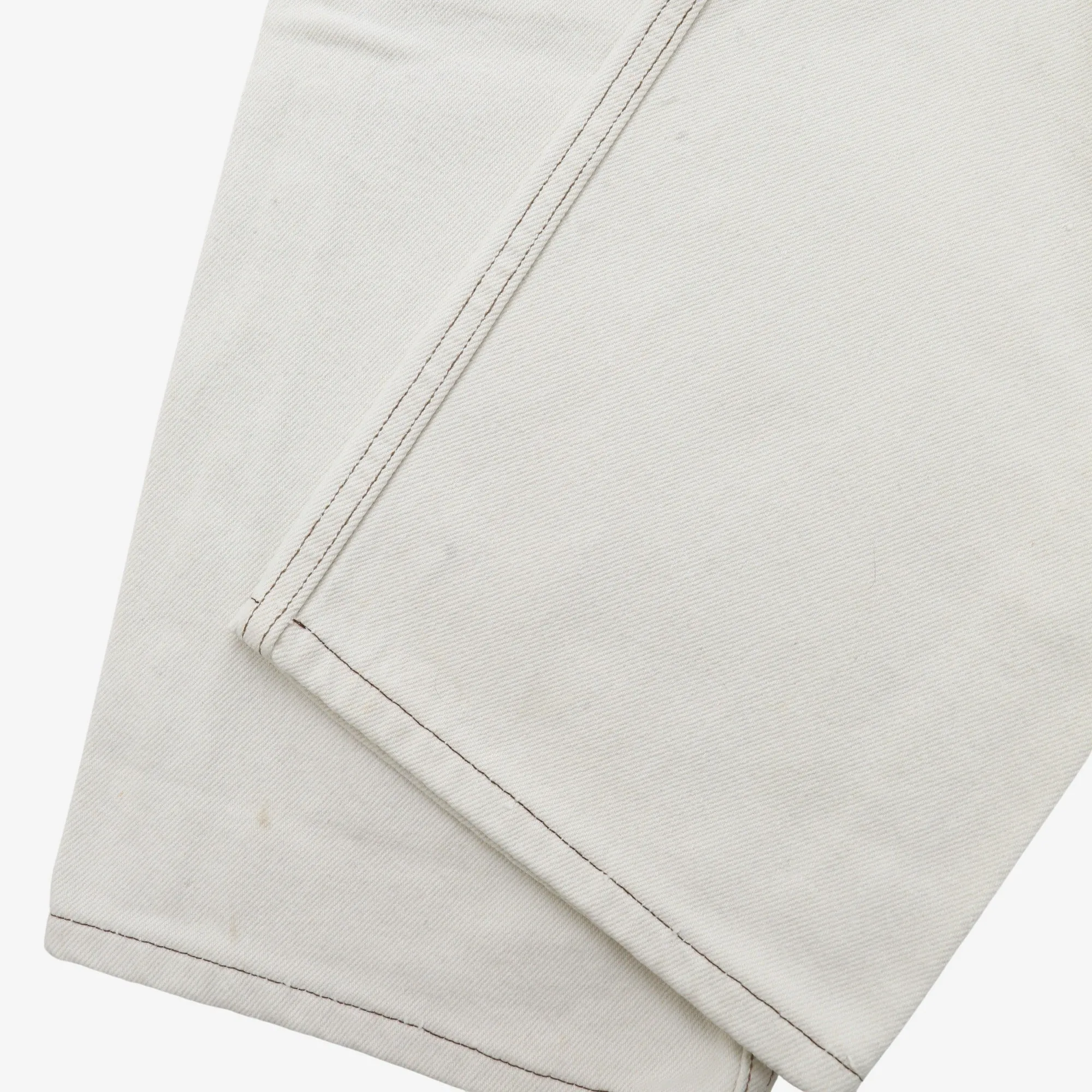 501 White Denim Jeans(Fits W34/USA Made)