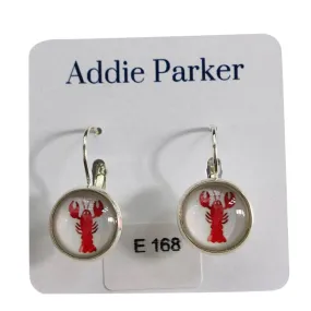 ADDIE PARKER EARRINGS RED LOBSTERS