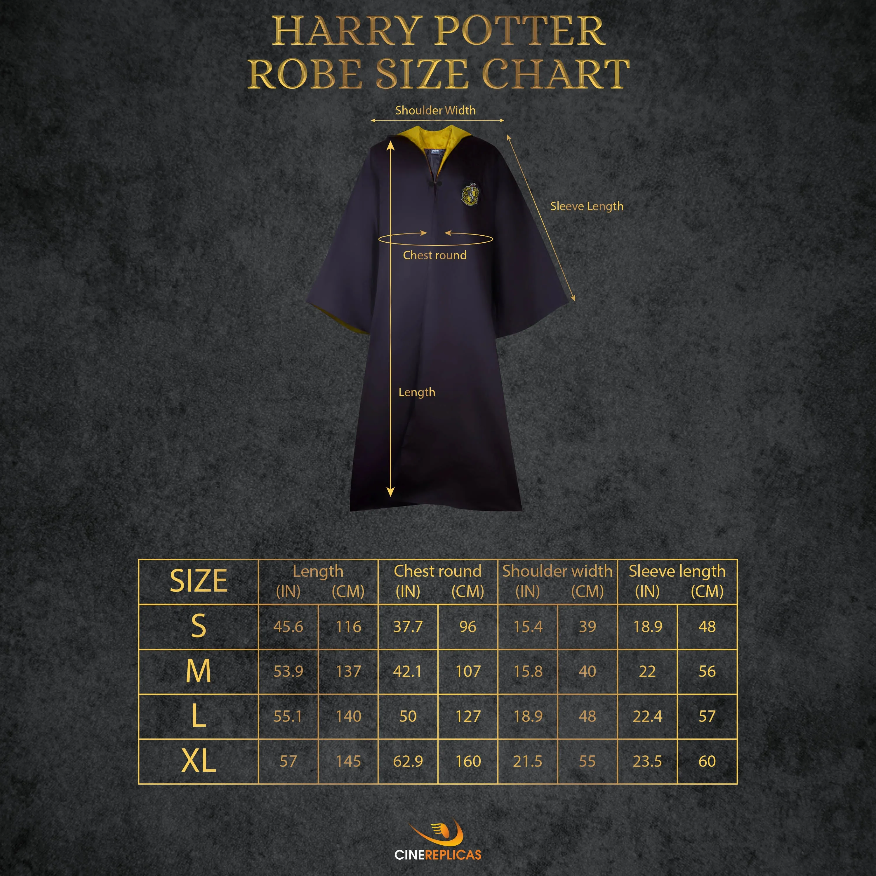 Adults Hufflepuff Full Uniform