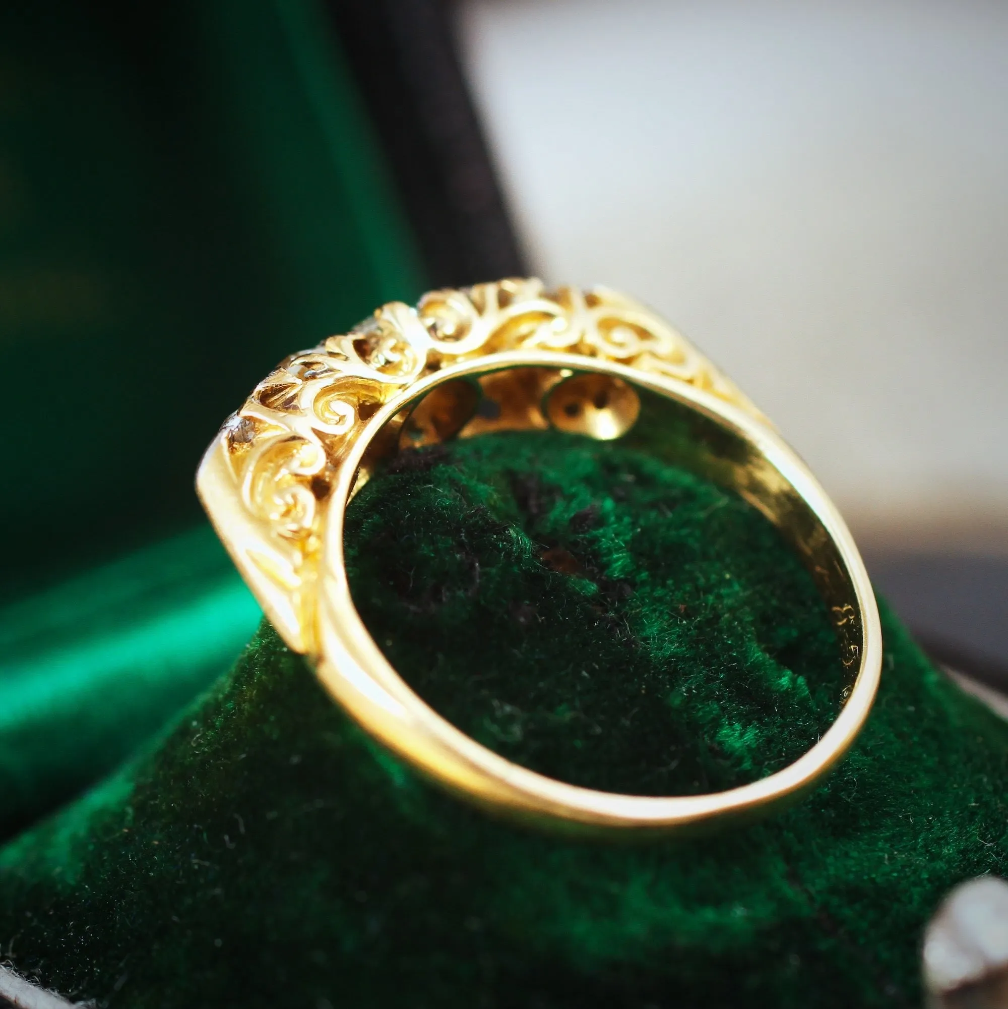 An Adorable Antique Edwardian Diamond Band Ring