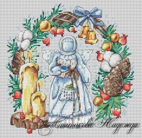 Angel of the Light Holiday. Christmas - PDF Cross Stitch Pattern