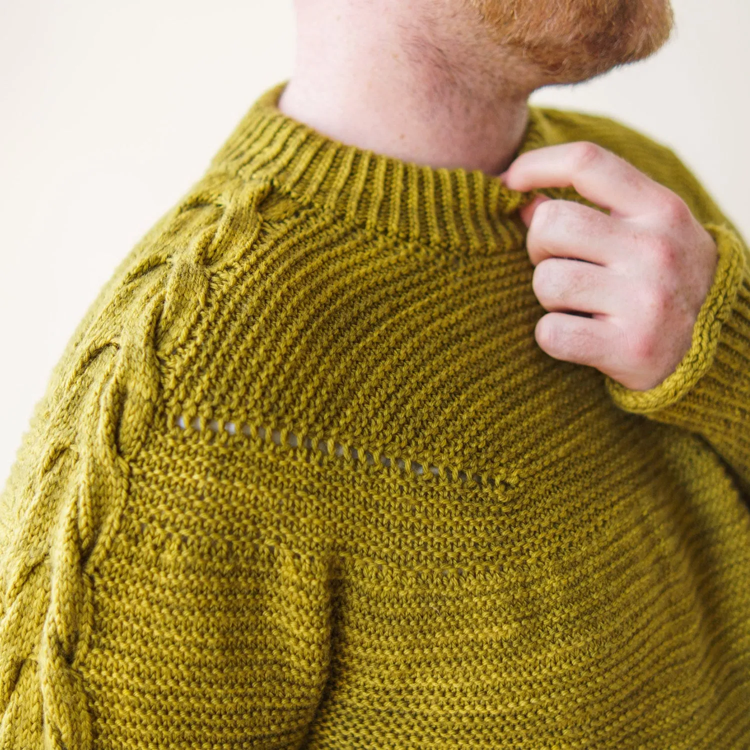 ANTLER SLEEVE SWEATER - PICKLE JUICE