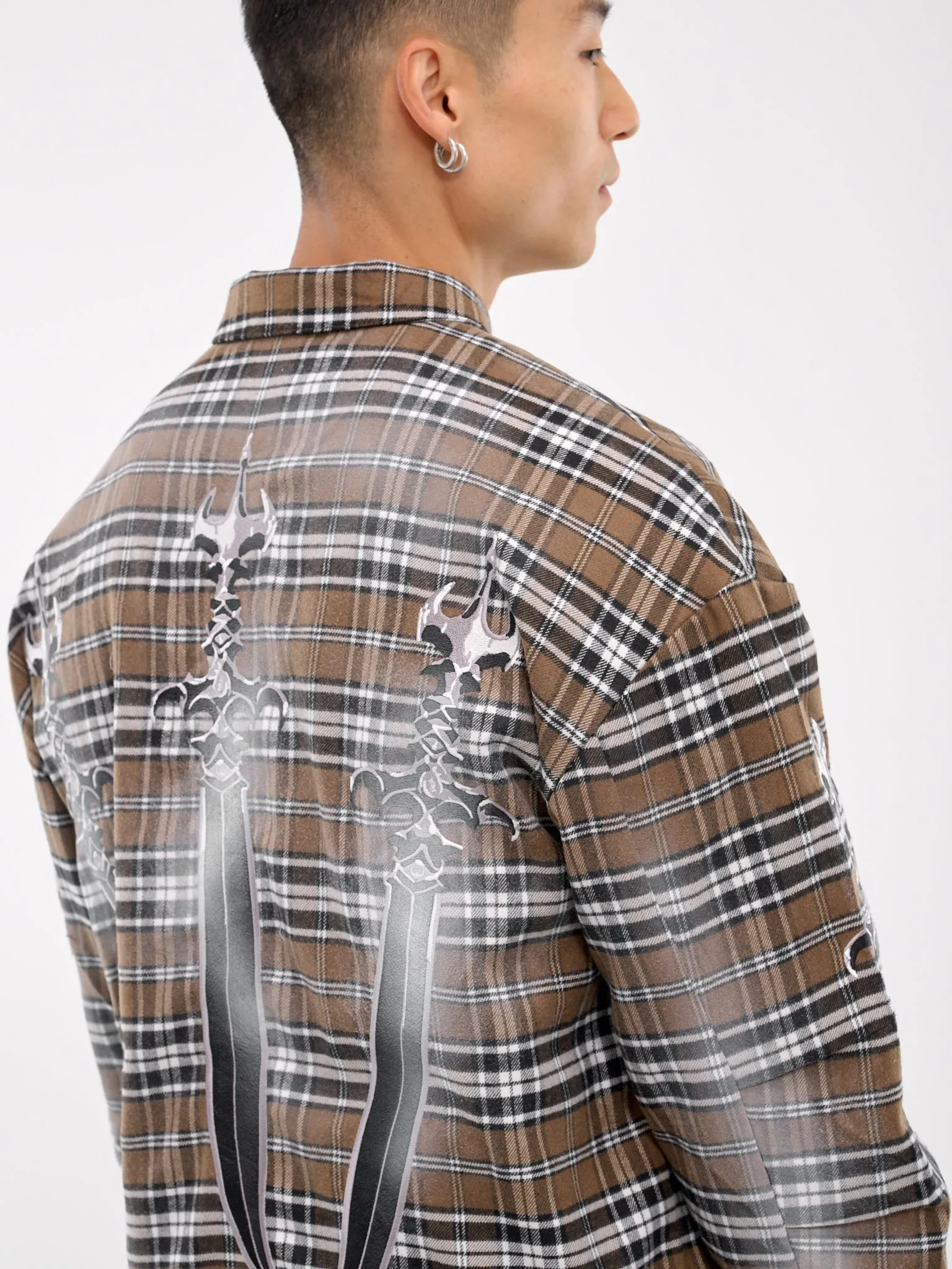 Arab Sword Flannel Shirt (SH2002-BROWN)