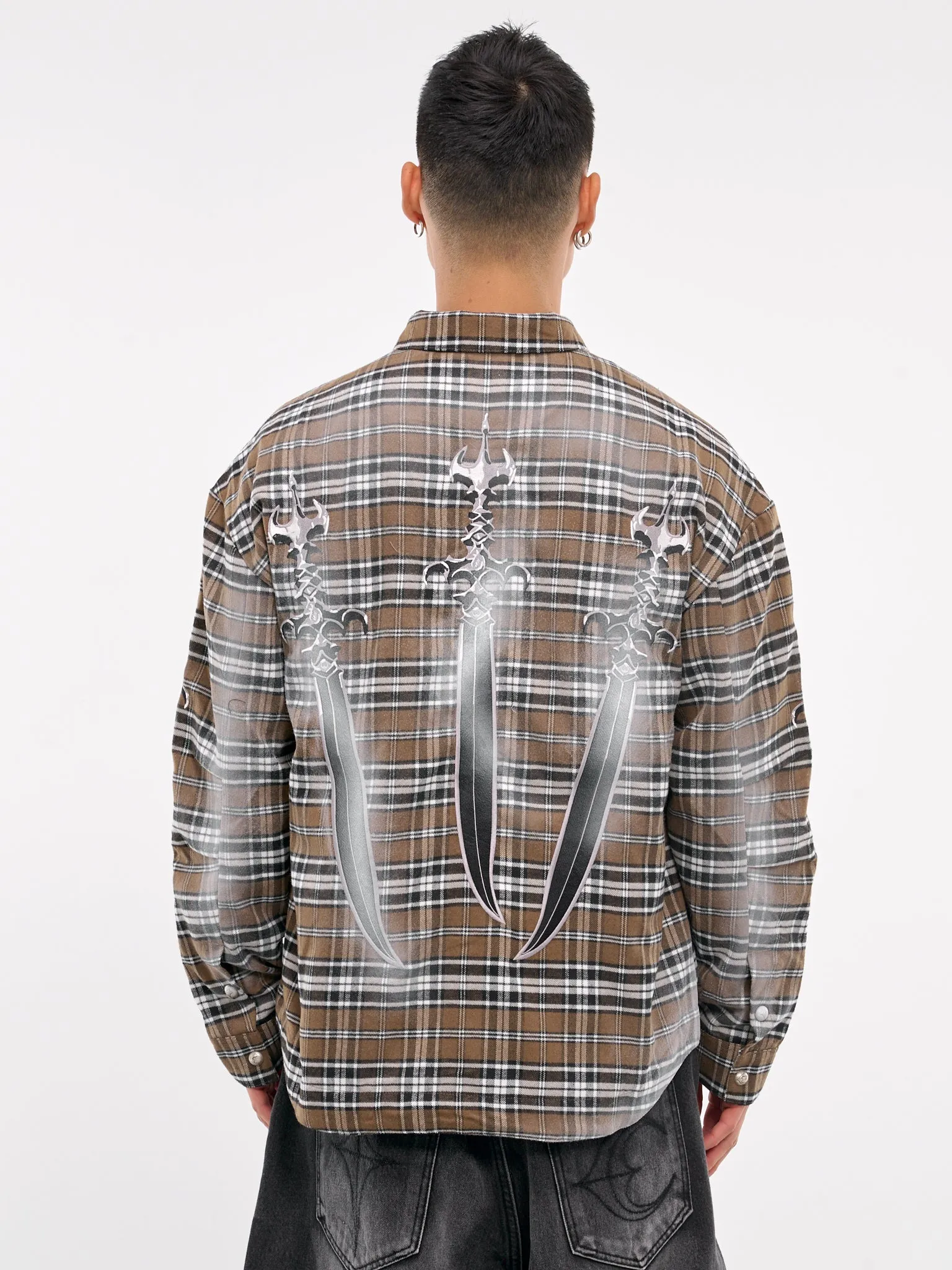 Arab Sword Flannel Shirt (SH2002-BROWN)