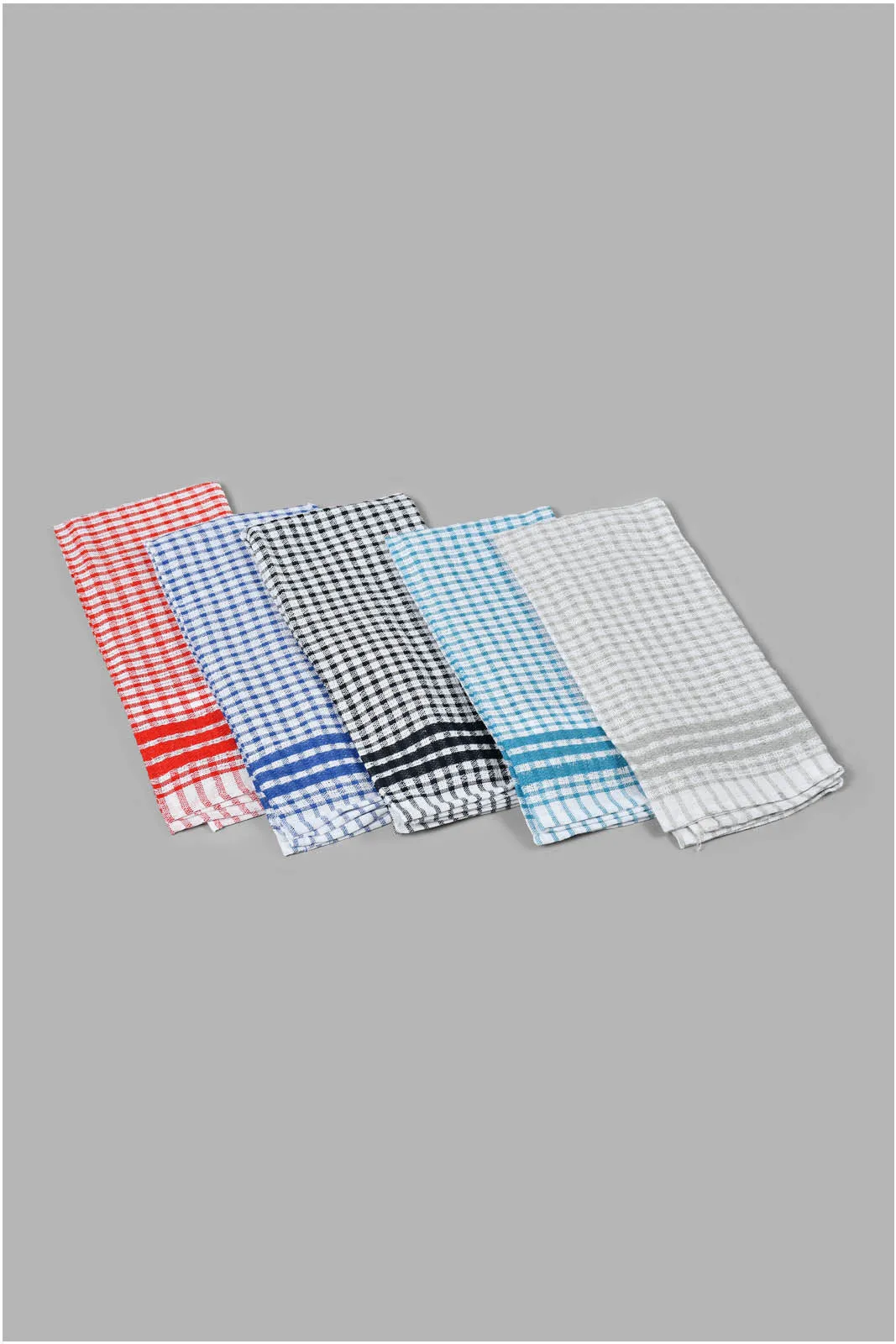 Assorted Checkered Kitchen Towel (5 Piece)