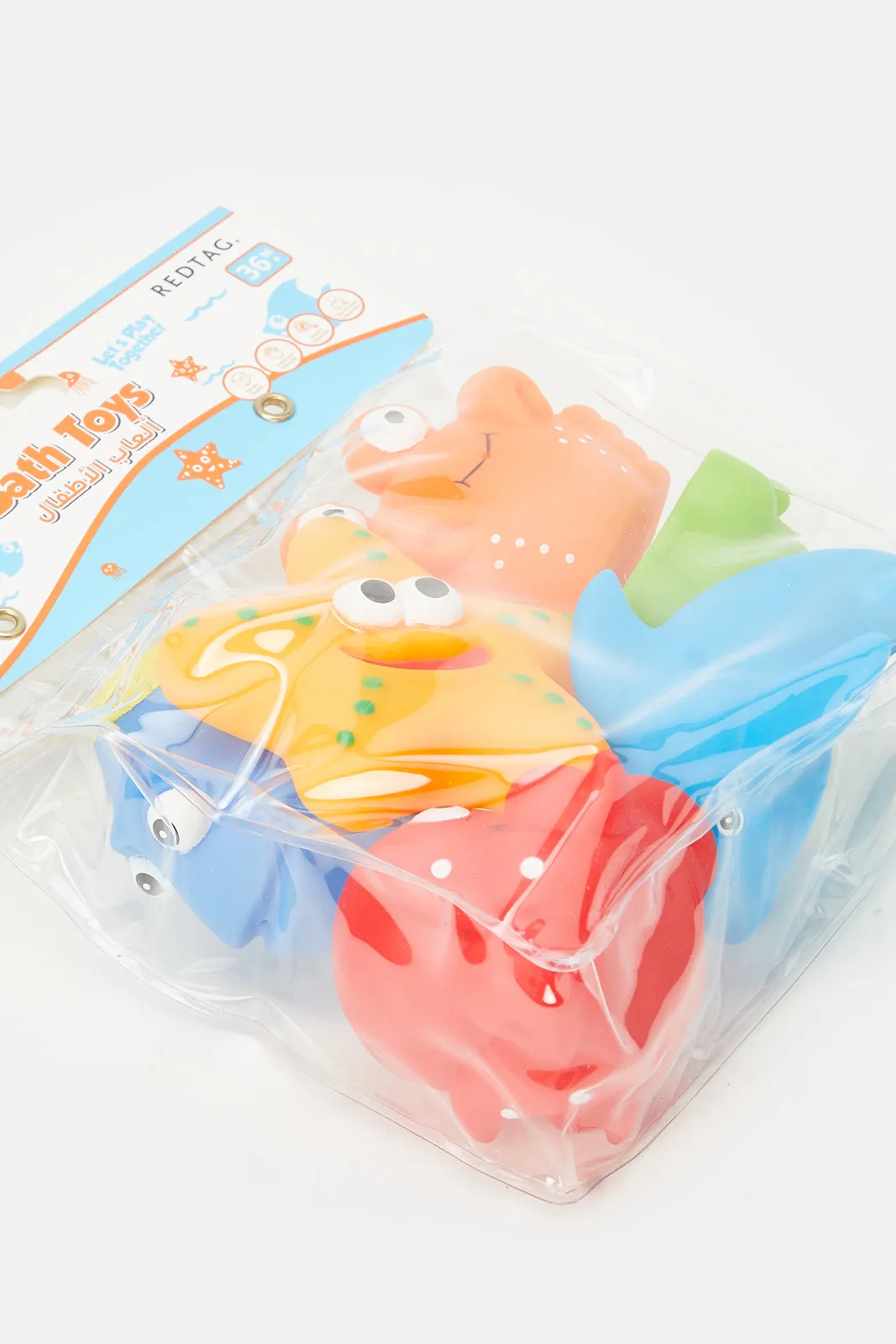 Assorted Sea Animal Bath Toy Set (Pack of 6)