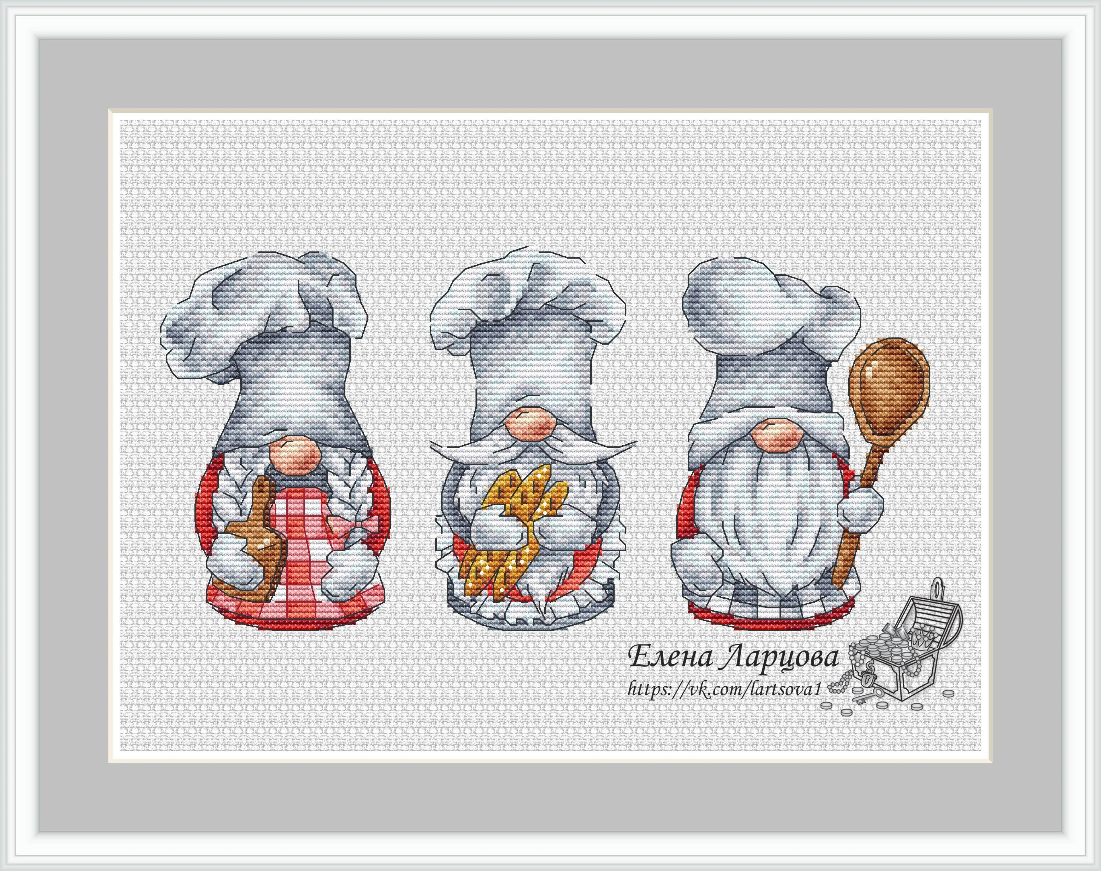 Baker Dwarfs - PDF Cross Stitch Pattern