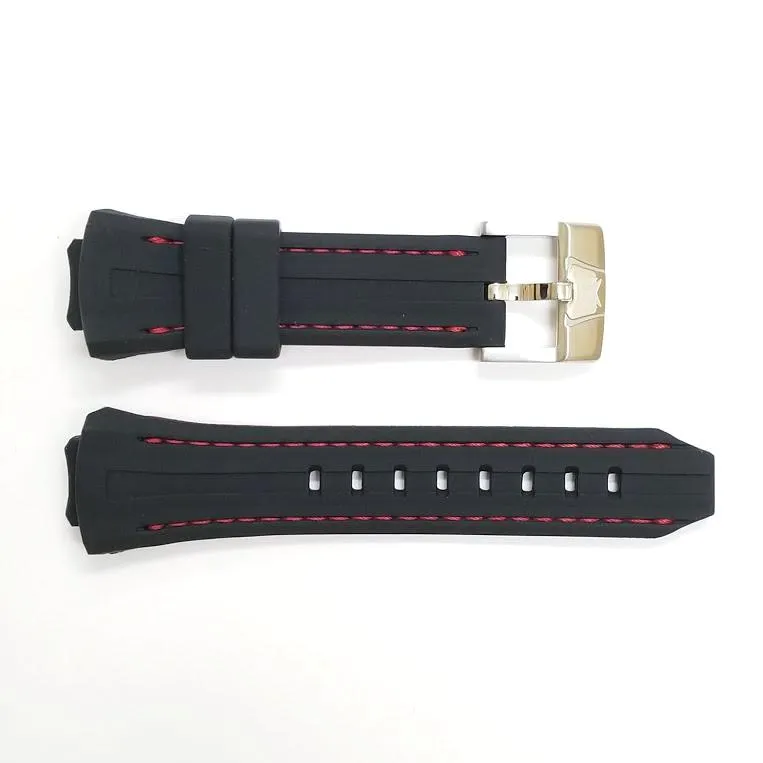 Band for Cruise Original/Cruise Original Glam 111015 Black with Red Back and Red Stitching