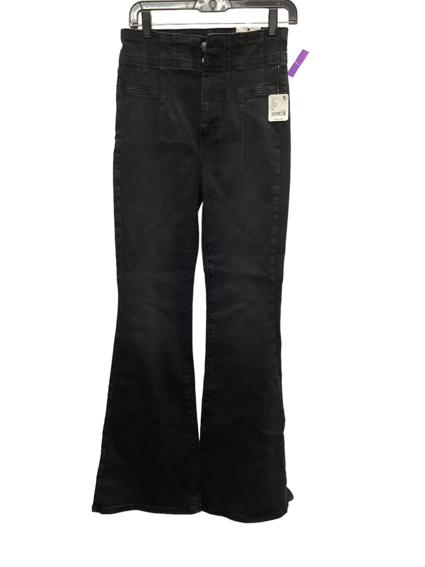 Black Denim Jeans Flared We The Free, Size 6