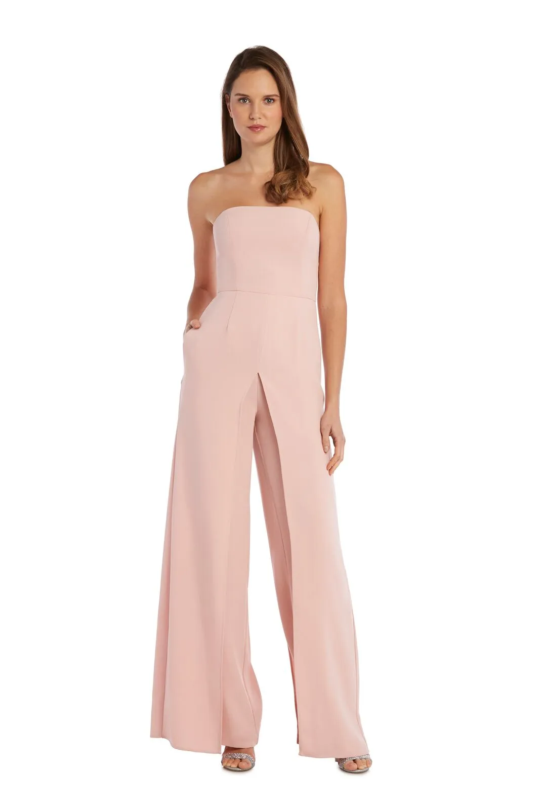 Bustier Jumpsuit with Overlay