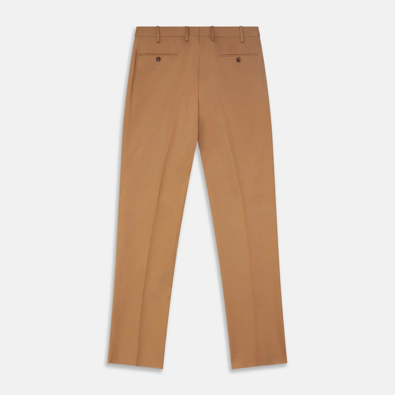 Camel Front Pleated Manson Trouser