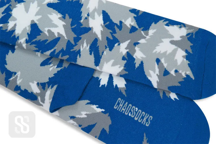 Chaossocks - Maple leaves overlap-grey