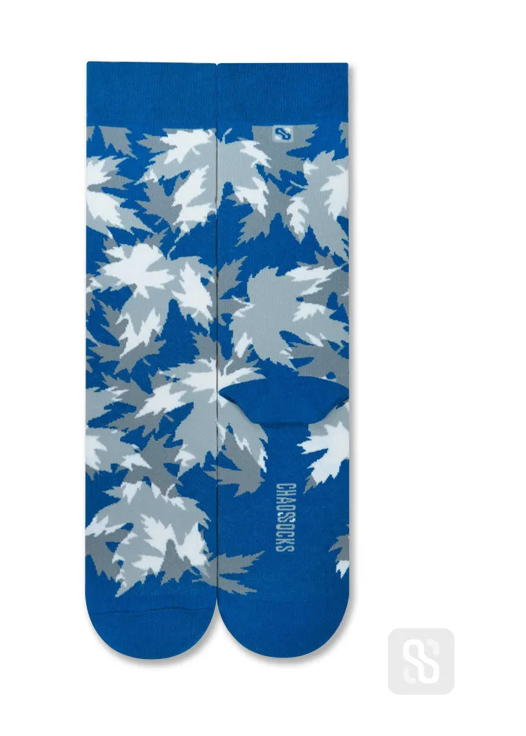 Chaossocks - Maple leaves overlap-grey