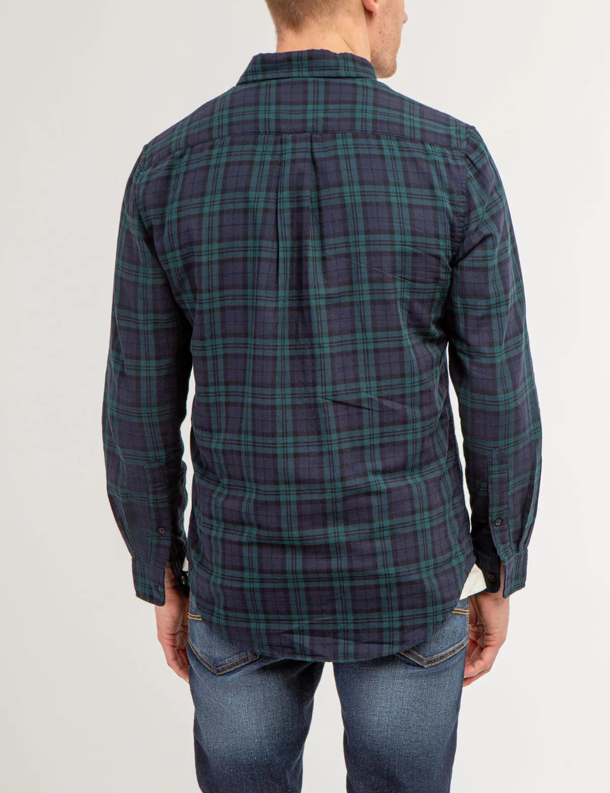 CHEST POCKET YARN DYE PLAID SHIRT