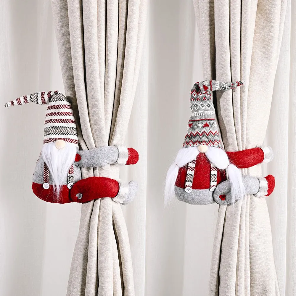 Christmas decorations forest elderly curtain buckle