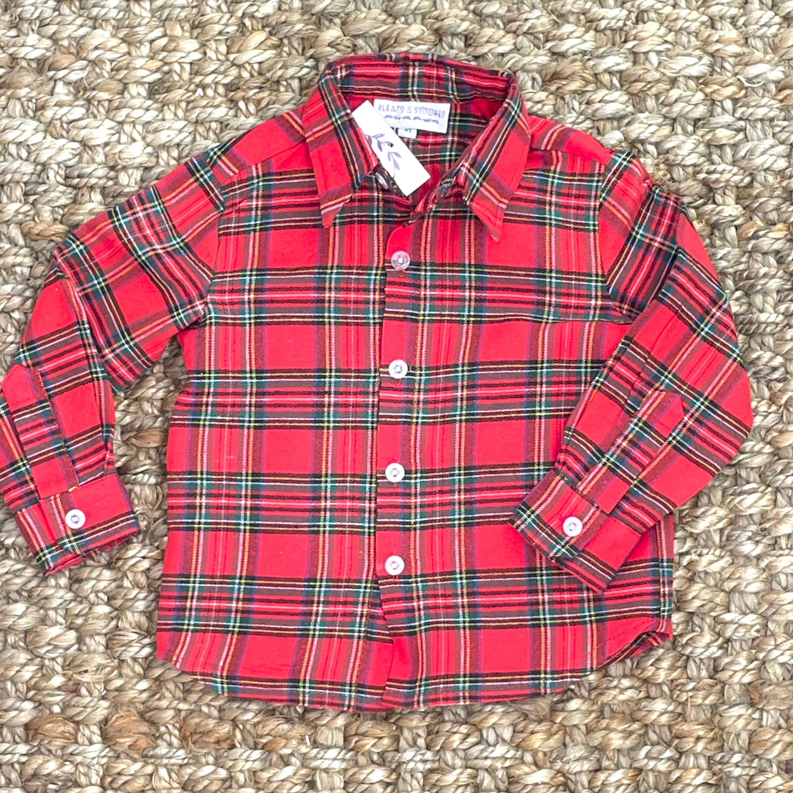 Christmas Plaid Oxford Shirt