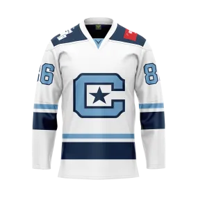 Citadel White Custom Replica Tackle Twill Jersey