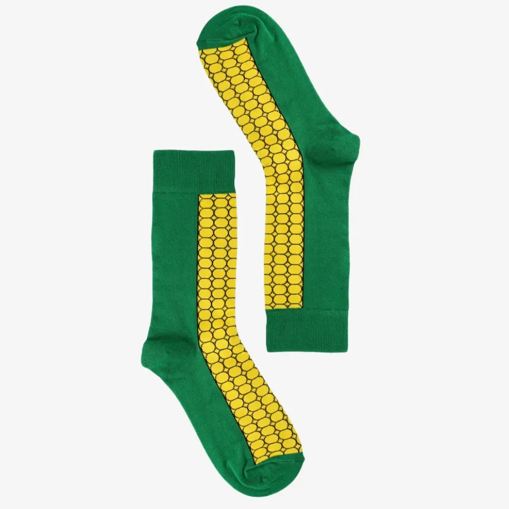 Corn of the Cob Socks from the Sock Panda