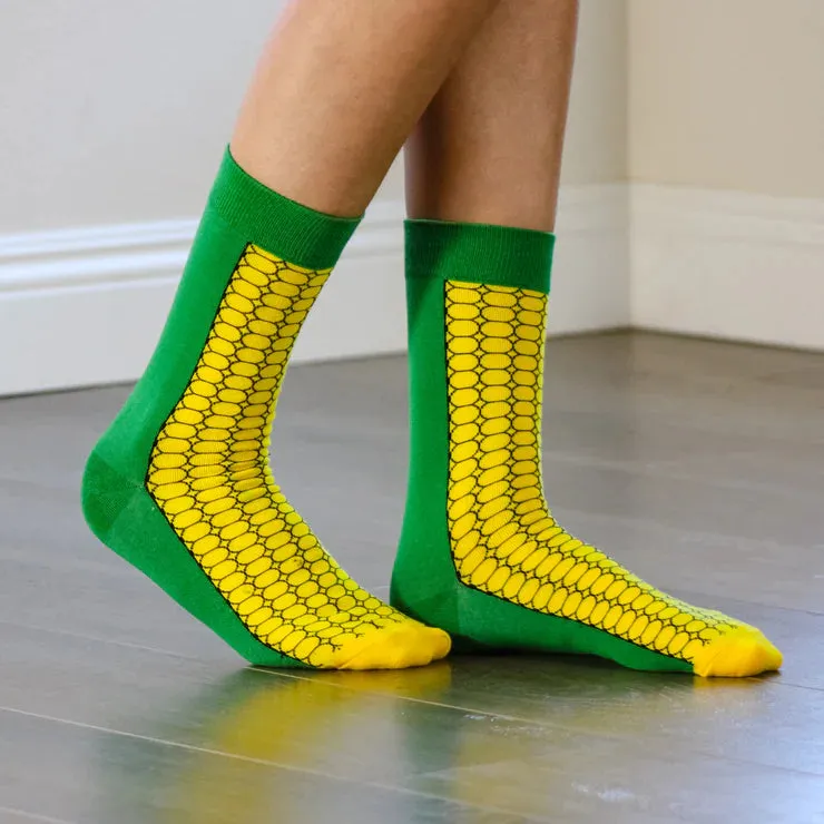 Corn of the Cob Socks from the Sock Panda