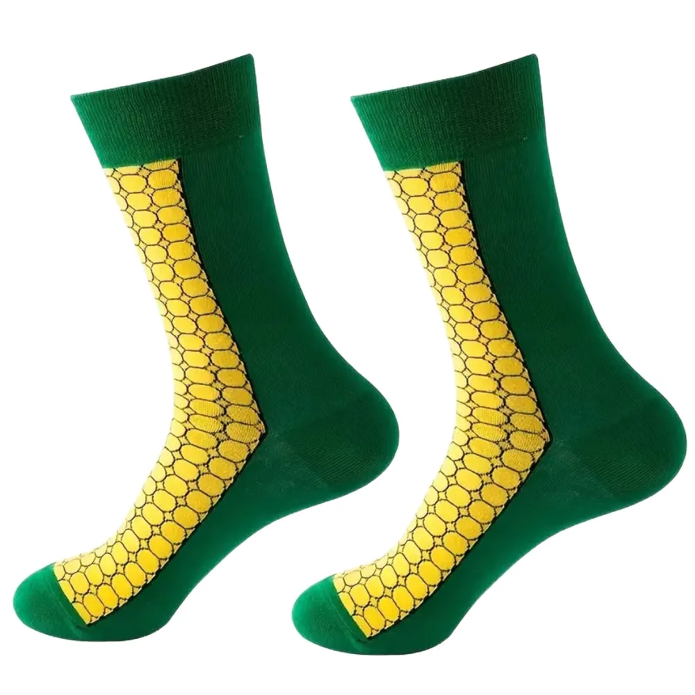 Corn of the Cob Socks from the Sock Panda