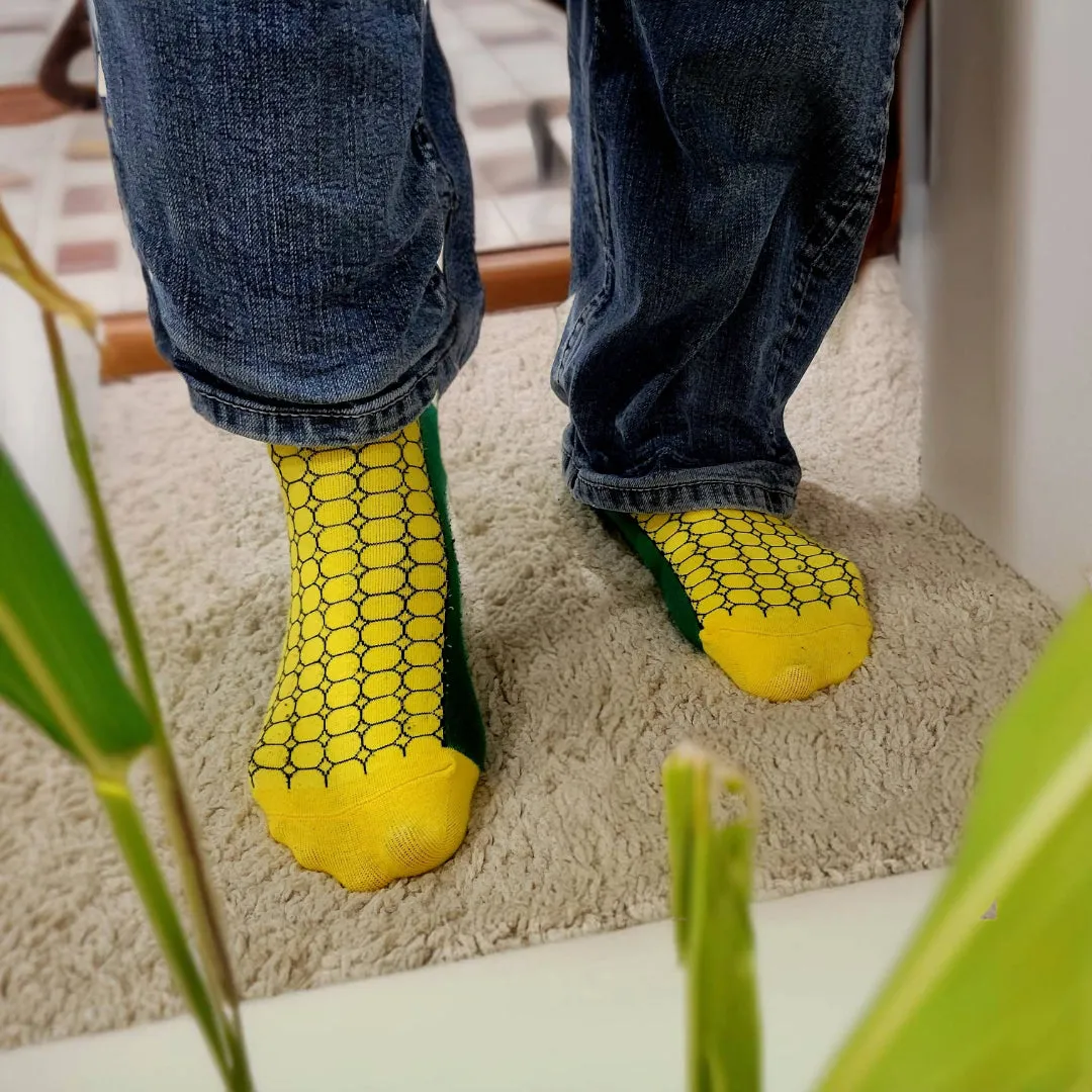 Corn of the Cob Socks from the Sock Panda