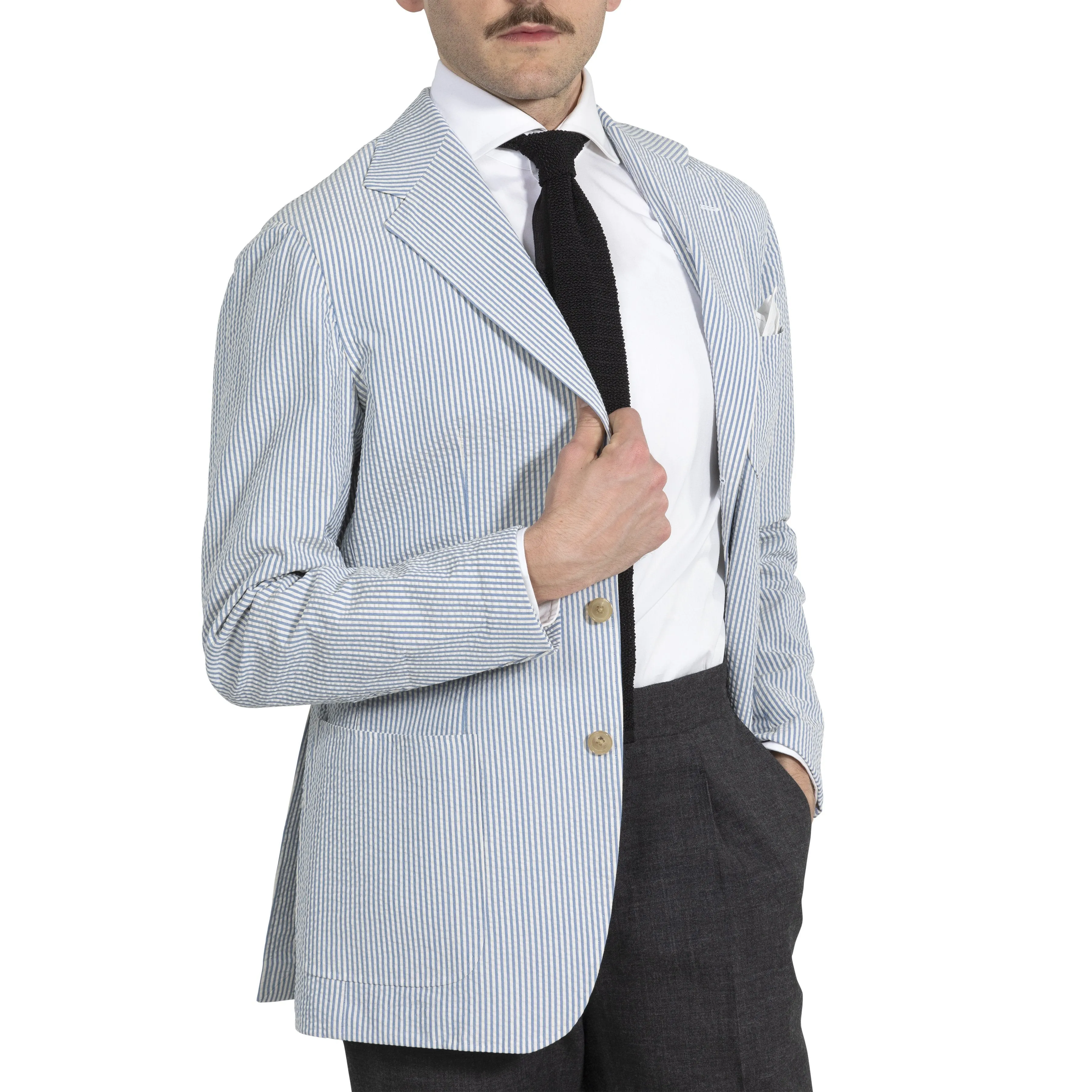 Cotton Seersucker Model 7 Sport Coat