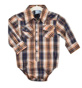 Cowboy Hardware Baby Hermosillo Long Sleeve Plaid Romper 725517R-265-I