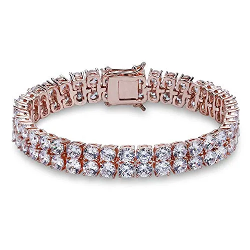 Cubic Zirconia Iced Out Tennis Bling Lab Bracelet