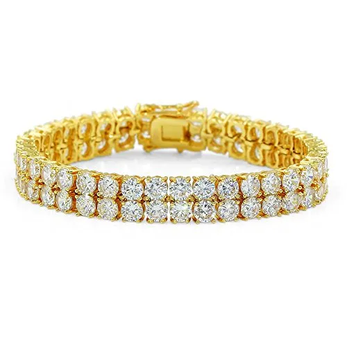 Cubic Zirconia Iced Out Tennis Bling Lab Bracelet