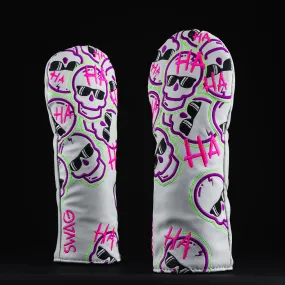 Defaced Falling Skulls Fairway Cover