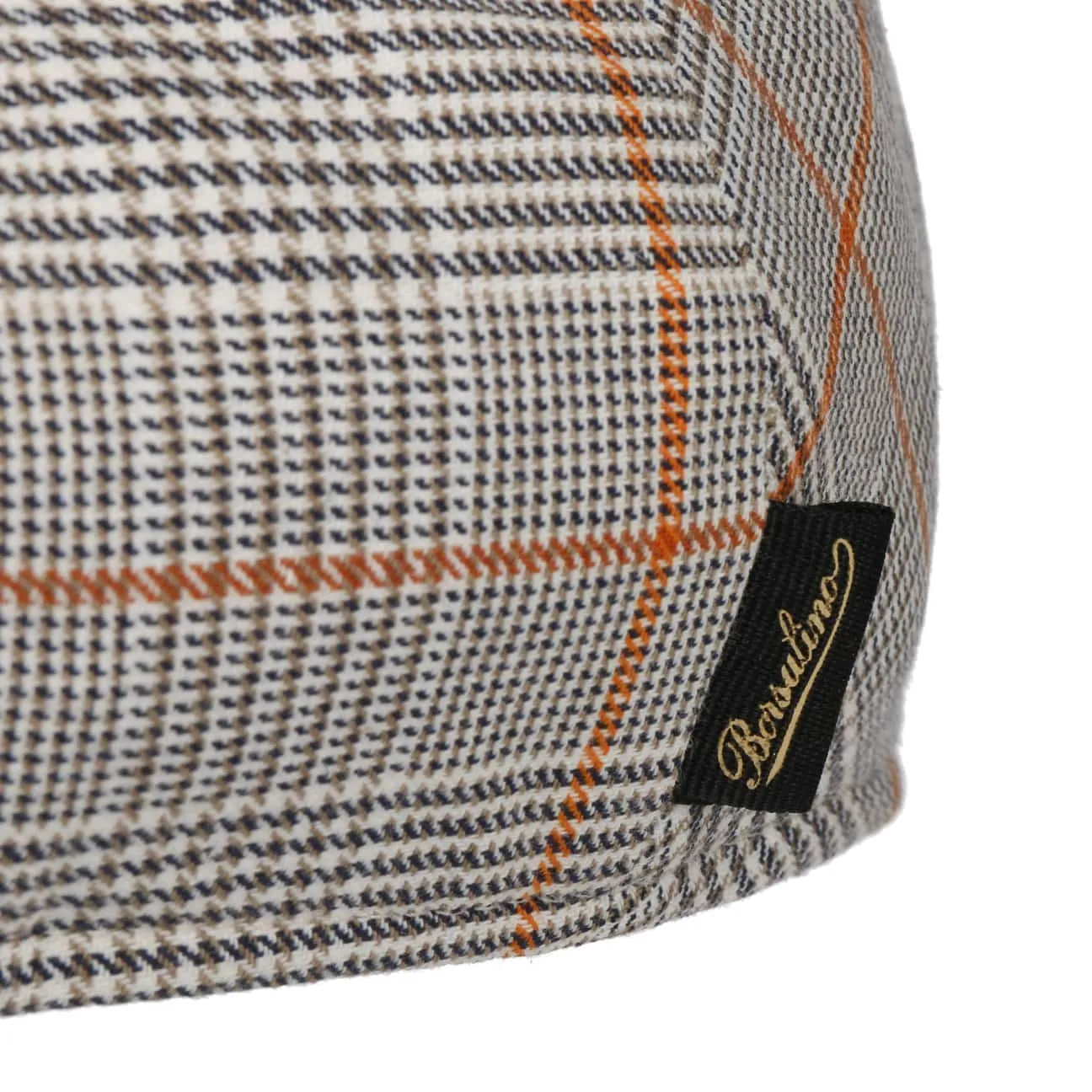 Domenico Check Flat Cap by Borsalino