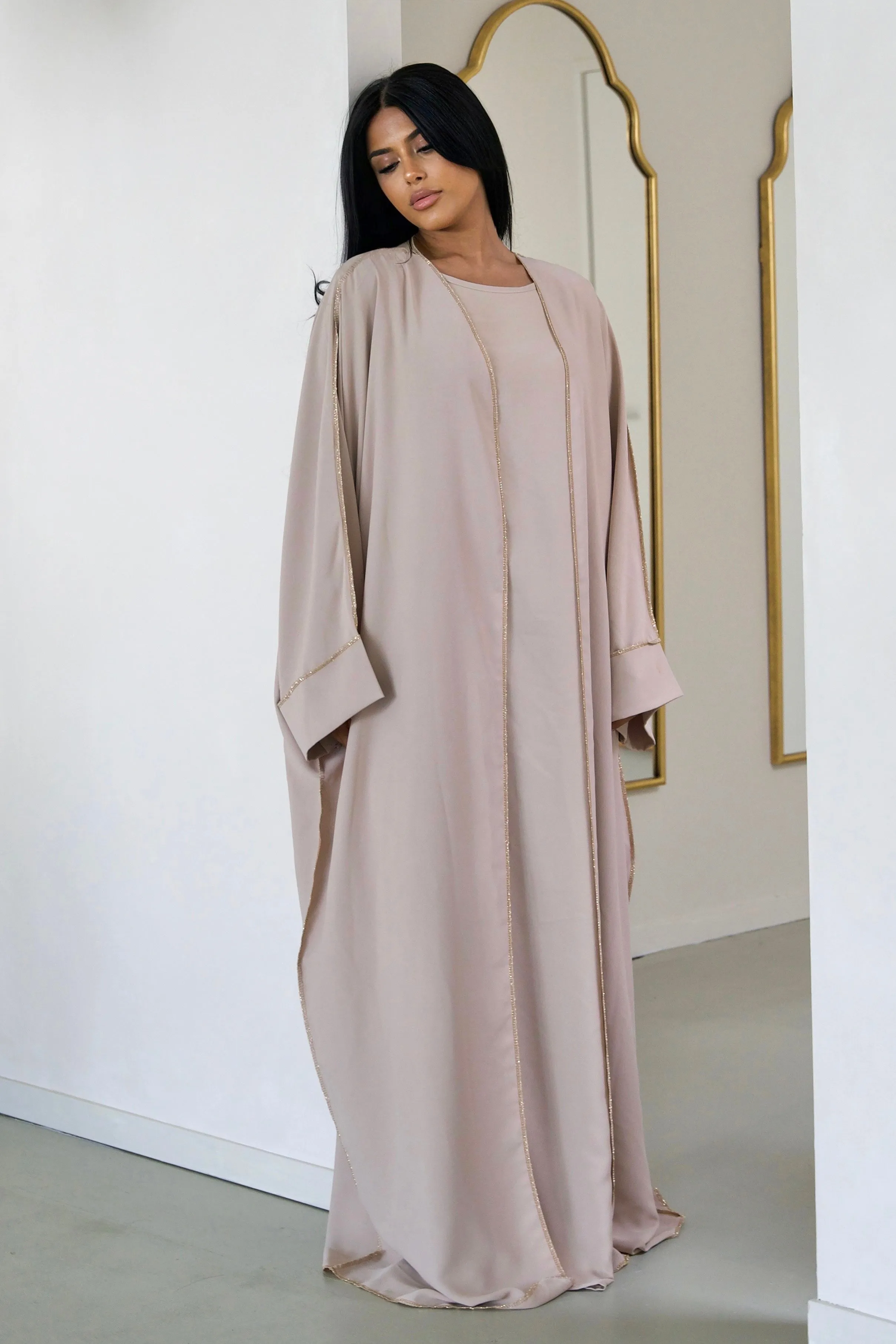 Elegance Stitch Abaya Set