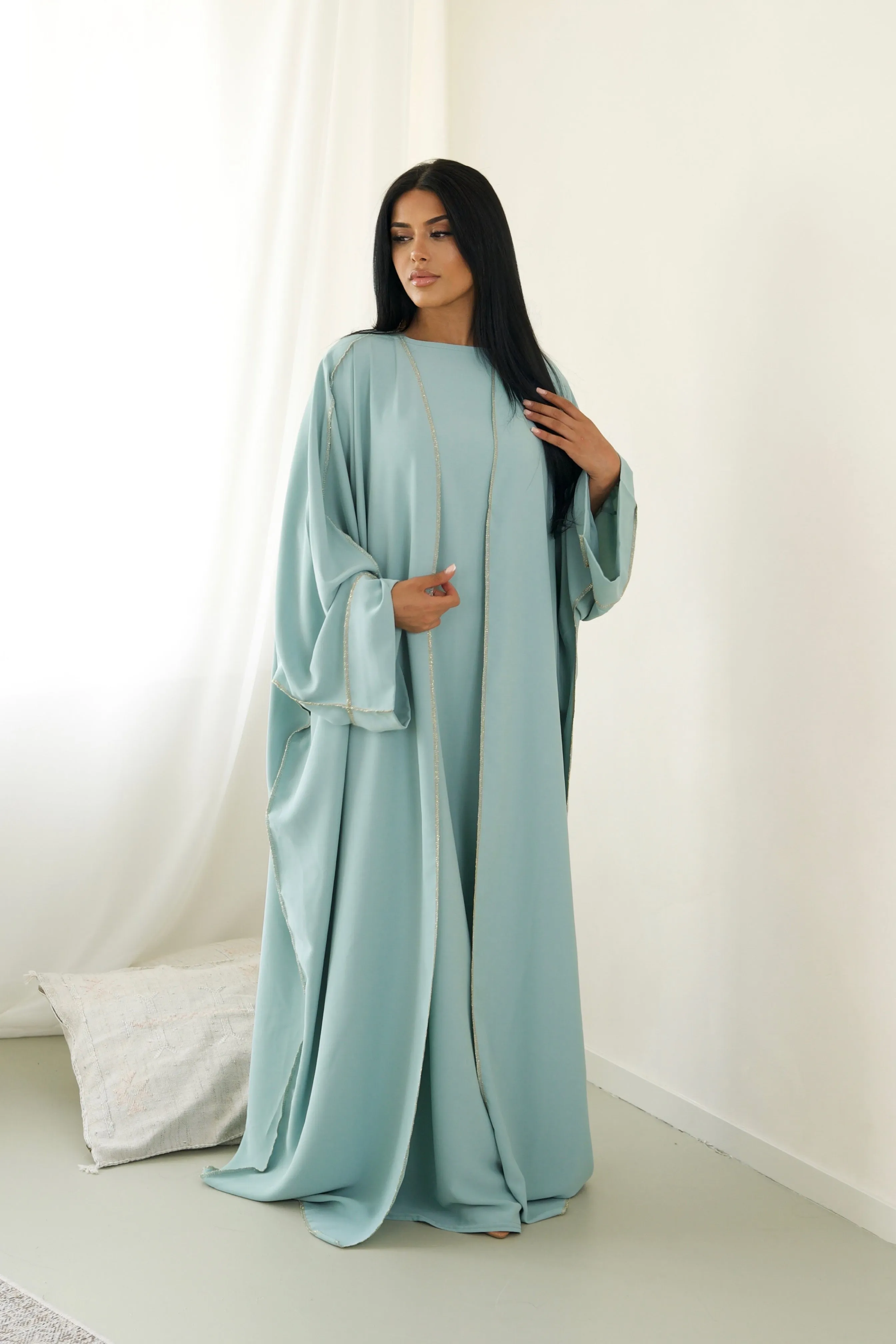 Elegance Stitch Abaya Set