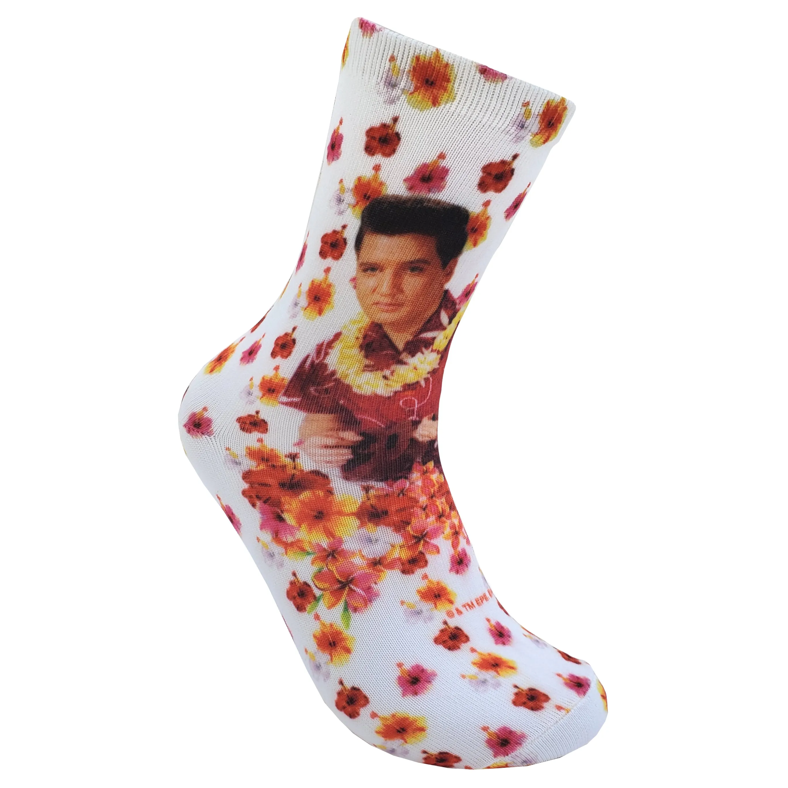 Elvis Blue Hawaii Burst Sublimated Socks