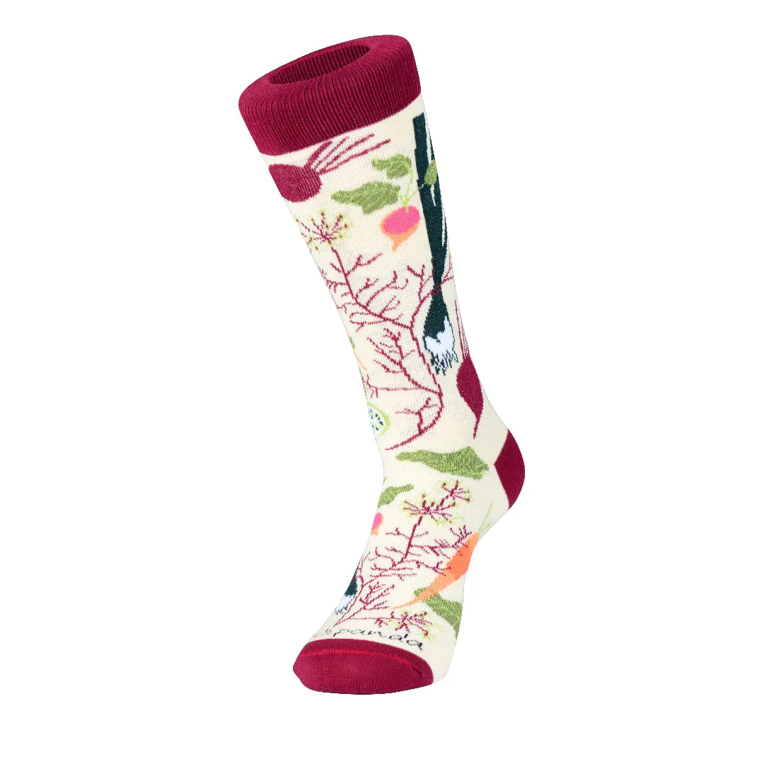 Fall Vegetable and Fruit Socks (Adult Medium - Women's Shoe Sizes 5-10) - Sock Panda