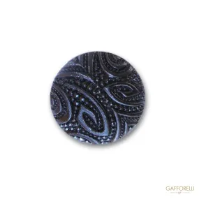 Fantasy Buttons Decorated with Beads, Available in Di Different Sizes - Art. 5607