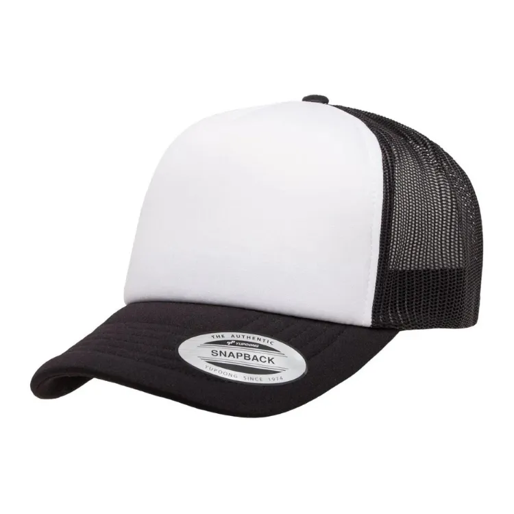 Flexfit Hi Crown Trucker - Black/White