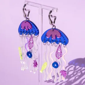 Funky Fun You Dangles - Irridescent Jellyfish Statement