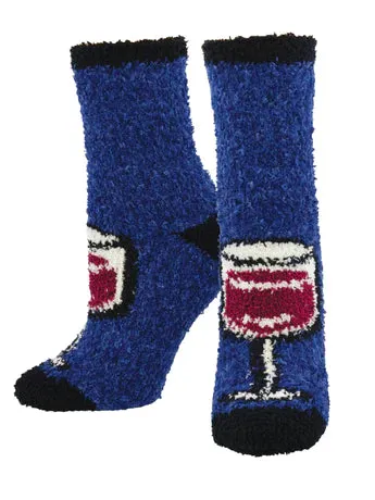 Fuzzy Wine Drinking Socks