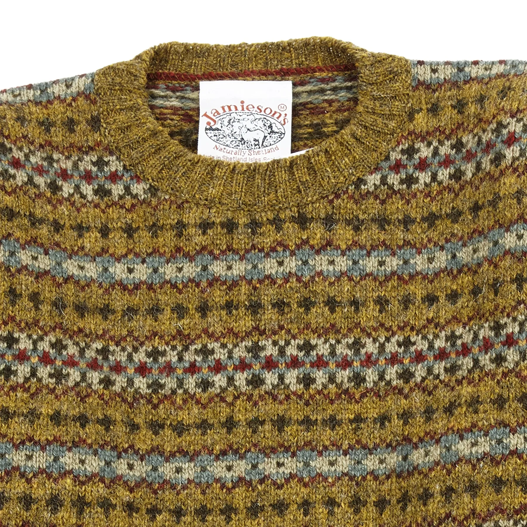 Jamieson's Fair Isle Jumper in Kelp