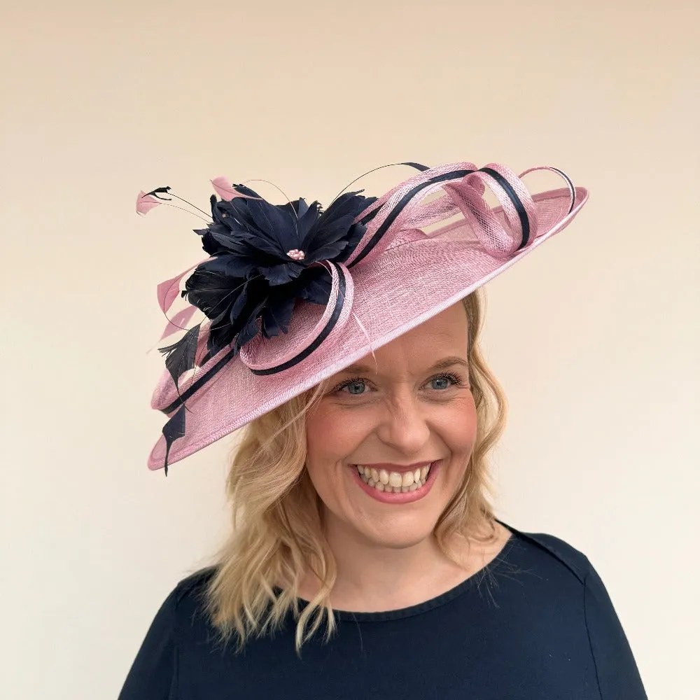 JBees 24/58 Hatinator with Twists and Feathers In Orchid/Navy