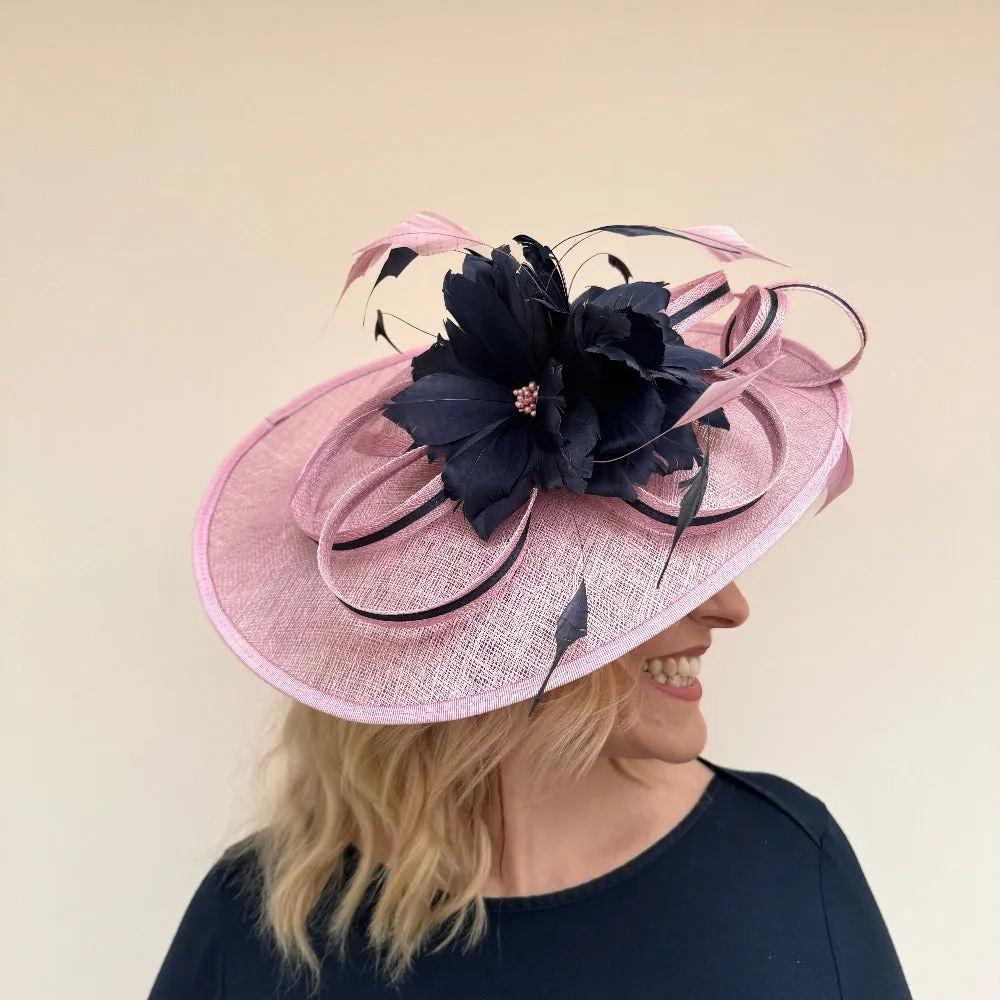 JBees 24/58 Hatinator with Twists and Feathers In Orchid/Navy