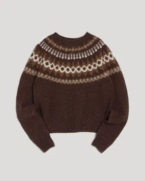 Jets Fairisle Crew Knit