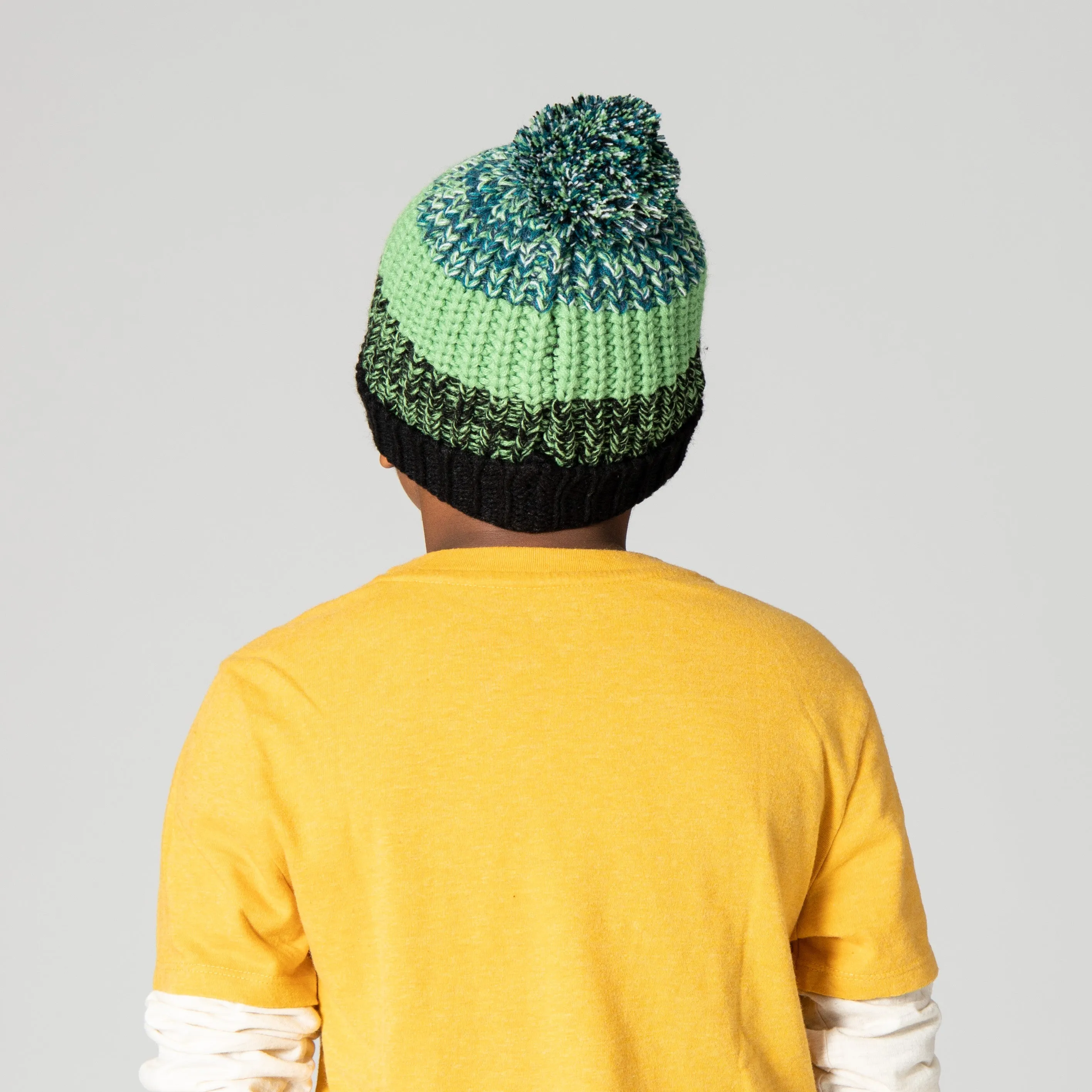 Kid's Marled Colorblock Knit Beanie